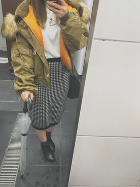 「N2B」｜「アイテム（その他アウター）」を使った、Miiiiさん（レディース・155cm）の秋コーディネート