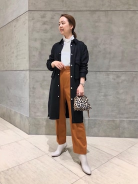 高山里沙さん（レディース・167cm）の秋コーディネート