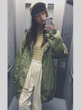 「M65」｜朱里さん（レディース・164cm）の春コーディネート