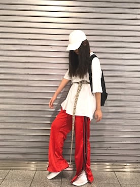 朱里さん（レディース・164cm）の夏コーディネート