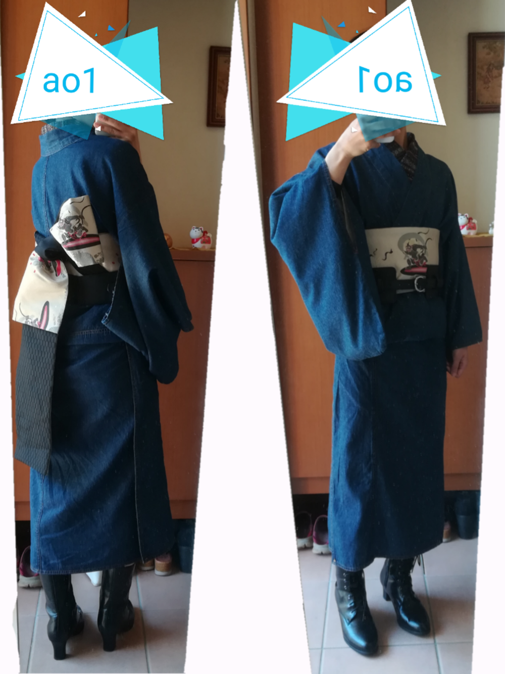 「GUのアイテム（ベルト、ブラック系）」を使った、ao1さん（レディース・153cm）の秋コーディネートの1枚目の写真