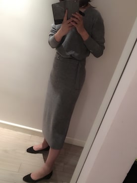 「ICB（アイシービー）のアイテム（スカート）」を使った、愿此刻长留さん（レディース・169cm）の春コーディネート