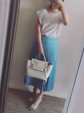 「ICB（アイシービー）のアイテム（スカート）」を使った、愿此刻长留さん（レディース・169cm）の夏コーディネート
