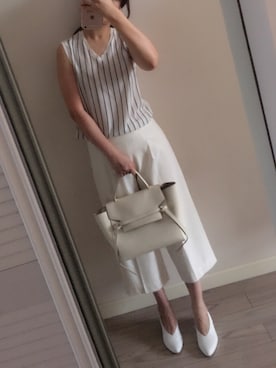 「ICB（アイシービー）のアイテム（トップス）」を使った、愿此刻长留さん（レディース・169cm）の夏コーディネート