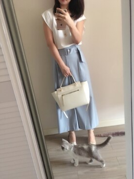 「ICB（アイシービー）のアイテム（トップス）」を使った、愿此刻长留さん（レディース・169cm）の夏コーディネート