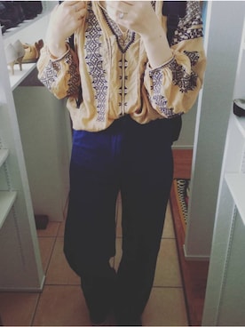 「Shihara（シハラ）のアイテム」を使った、irohaさん（レディース・163cm）の春コーディネート