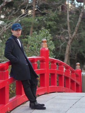 「LOWRYS FARM（ローリーズファーム）のアイテム（その他アウター）」を使った、Dennis Yiuさん（メンズ・168cm）の春コーディネート