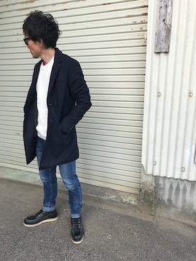 「SOYOUS（ソユーズ）のアイテム（ジャケット/アウター）」を使った、KTATさん（メンズ・170cm）の秋コーディネート