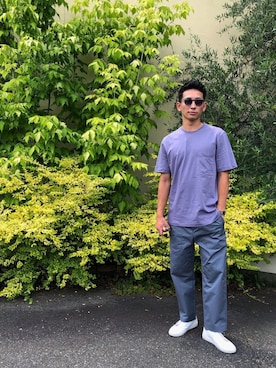 「STUDIOUS（ステュディオス）のアイテム（スニーカー）」を使った、Fumiya Matsumoto さん（メンズ・177cm）の秋コーディネート