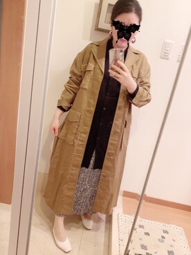 「A part by（アパートバイ）のアイテム（その他アウター）」を使った、まことさん（レディース・160cm）の春コーディネート