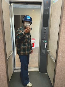 「PENDLETON（ペンドルトン）のアイテム（その他アウター）」を使った、tashzhoさん（メンズ・165cm）の春コーディネート