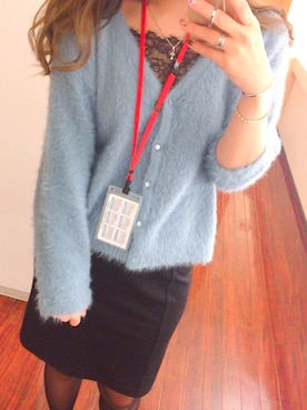 「オフィススタイル」｜「アイテム（アンダーウェア）」を使った、Natsumiさん（レディース・155cm）の冬コーディネート