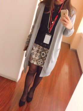 「Right-on（ライトオン）のアイテム（その他アウター）」を使った、Natsumiさん（レディース・155cm）の冬コーディネート