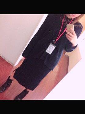 「オフィス」｜「アイテム（ブーツ）」を使った、Natsumiさん（レディース・155cm）の春コーディネート