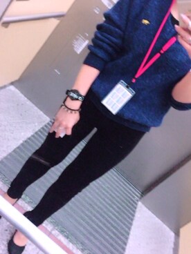 「オフィス」｜「アイテム（アナログ腕時計）」を使った、Natsumiさん（レディース・155cm）の春コーディネート