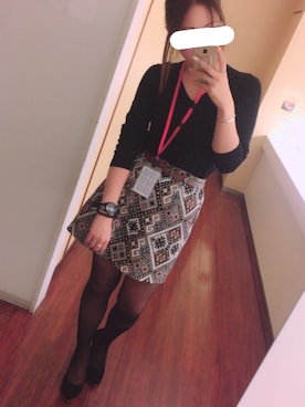 「オフィス」｜「アイテム（アナログ腕時計）」を使った、Natsumiさん（レディース・155cm）の春コーディネート