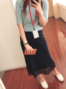 「オフィス」｜「アイテム（アナログ腕時計）」を使った、Natsumiさん（レディース・155cm）の春コーディネート