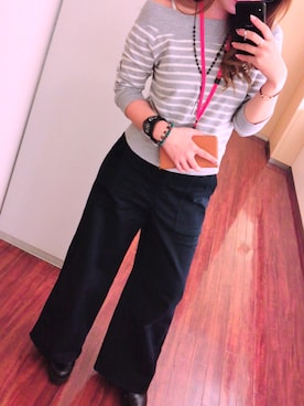 「オフィス」｜「アイテム（アナログ腕時計）」を使った、Natsumiさん（レディース・155cm）の春コーディネート