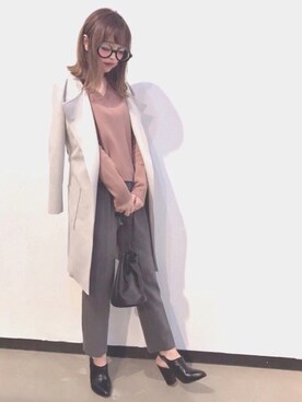「Auntmaries」｜「アイテム（ジャケット/アウター）」を使った、𝕄 𝕚 𝕚❁さん（レディース・157cm）の冬コーディネート
