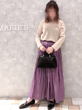 「Aunt Marie's（アントマリーズ）のAUNT MARIE'S Loose over knit（ニット/セーター）」を使った、𝕄 𝕚 𝕚❁さん（レディース・157cm）の夏コーディネート