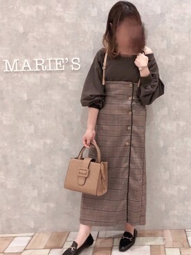 「アントマリーズ」｜「アイテム（トップス）」を使った、𝕄 𝕚 𝕚❁さん（レディース・157cm）の秋コーディネート