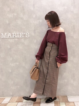 「アントマリーズ」｜「アイテム（トップス）」を使った、𝕄 𝕚 𝕚❁さん（レディース・157cm）の秋コーディネート