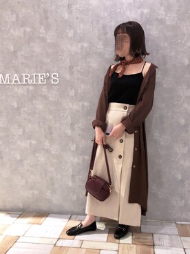 「アントマリーズ」｜「アイテム（トップス）」を使った、𝕄 𝕚 𝕚❁さん（レディース・157cm）の秋コーディネート
