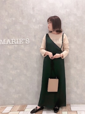 「アントマリーズ」｜「アイテム（ワンピース）」を使った、𝕄 𝕚 𝕚❁さん（レディース・157cm）の秋コーディネート