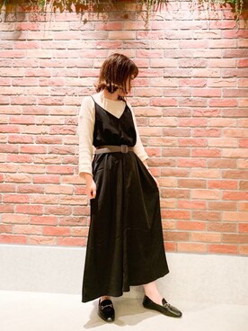 「Aunt Marie's（アントマリーズ）のAUNT MARIE'S Loose over knit（ニット/セーター）」を使った、𝕄 𝕚 𝕚❁さん（レディース・157cm）の秋コーディネート