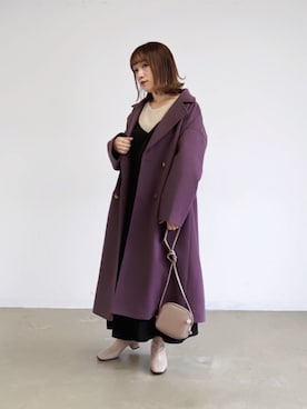 「アントマリーズ」｜「アイテム（チェスターコート）」を使った、𝕄 𝕚 𝕚❁さん（レディース・157cm）の秋コーディネート