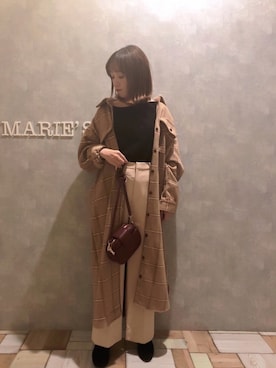 「アイテム（シャツワンピース）」を使った、𝕄 𝕚 𝕚❁さん（レディース・157cm）の秋コーディネート