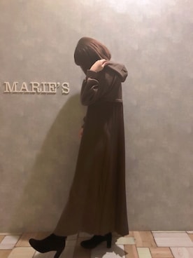 「アントマリーズ」｜「アイテム（ワンピース）」を使った、𝕄 𝕚 𝕚❁さん（レディース・157cm）の秋コーディネート