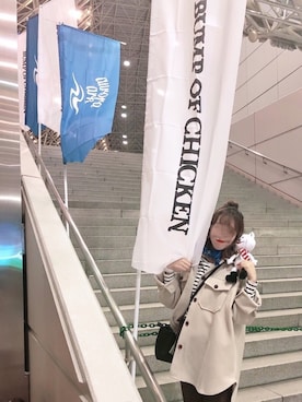 「アイテム（カバーオール）」を使った、𝕄 𝕚 𝕚❁さん（レディース・157cm）の秋コーディネート