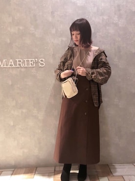 「CPOシャツ」｜𝕄 𝕚 𝕚❁さん（レディース・157cm）の秋コーディネート