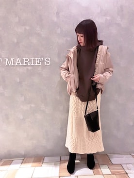 「ベージュブラウン」｜𝕄 𝕚 𝕚❁さん（レディース・157cm）の秋コーディネート