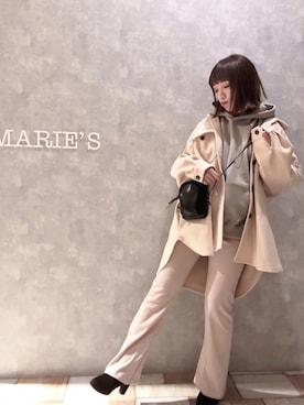 「アイテム（カバーオール）」を使った、𝕄 𝕚 𝕚❁さん（レディース・157cm）の秋コーディネート