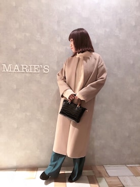 「アイテム（チェスターコート）」を使った、𝕄 𝕚 𝕚❁さん（レディース・157cm）の秋コーディネート