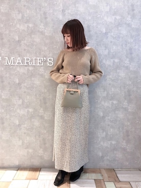 「flowriri（フロウリリ）のアイテム」を使った、𝕄 𝕚 𝕚❁さん（レディース・157cm）の冬コーディネート