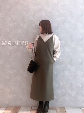 「アントマリーズ」｜「アイテム（スウェット）」を使った、𝕄 𝕚 𝕚❁さん（レディース・157cm）の冬コーディネート