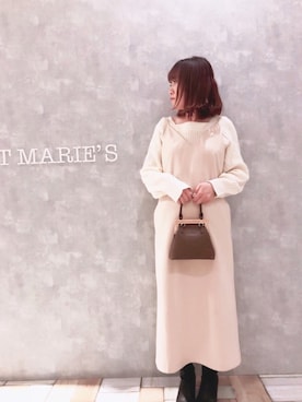 「flowriri（フロウリリ）のアイテム」を使った、𝕄 𝕚 𝕚❁さん（レディース・157cm）の冬コーディネート