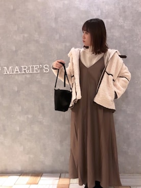 「アントマリーズ」｜「アイテム（ワンピース）」を使った、𝕄 𝕚 𝕚❁さん（レディース・157cm）の冬コーディネート