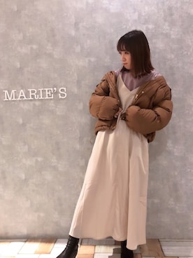 「アントマリーズ」｜「アイテム（ワンピース）」を使った、𝕄 𝕚 𝕚❁さん（レディース・157cm）の冬コーディネート