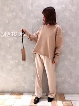 「アントマリーズ」｜「アイテム（スウェット）」を使った、𝕄 𝕚 𝕚❁さん（レディース・157cm）の冬コーディネート