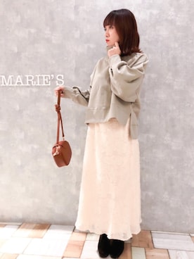 「アントマリーズ」｜「アイテム（トップス）」を使った、𝕄 𝕚 𝕚❁さん（レディース・157cm）の冬コーディネート