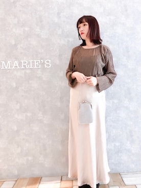 「flowriri（フロウリリ）のアイテム」を使った、𝕄 𝕚 𝕚❁さん（レディース・157cm）の冬コーディネート