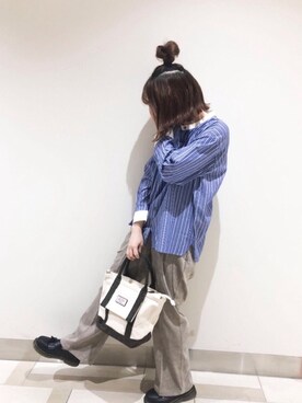 「SVEC（シュベック）のアイテム（ローファー）」を使った、𝕄 𝕚 𝕚❁さん（レディース・157cm）の秋コーディネート