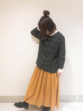 「SVEC（シュベック）のアイテム（ローファー）」を使った、𝕄 𝕚 𝕚❁さん（レディース・157cm）の秋コーディネート