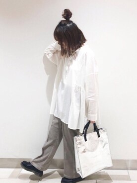 「SVEC（シュベック）のアイテム（ローファー）」を使った、𝕄 𝕚 𝕚❁さん（レディース・157cm）の秋コーディネート