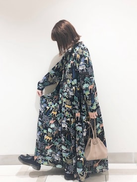 「SVEC（シュベック）のアイテム（ローファー）」を使った、𝕄 𝕚 𝕚❁さん（レディース・157cm）の秋コーディネート