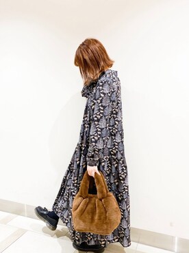 「SVEC（シュベック）のアイテム（ローファー）」を使った、𝕄 𝕚 𝕚❁さん（レディース・157cm）の秋コーディネート